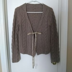 Cable Knit Cashmere Cardigan